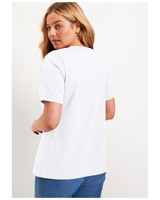 June + Vie Black June + Vie June + Vie Short-sleeve Crewneck One + Only Tee