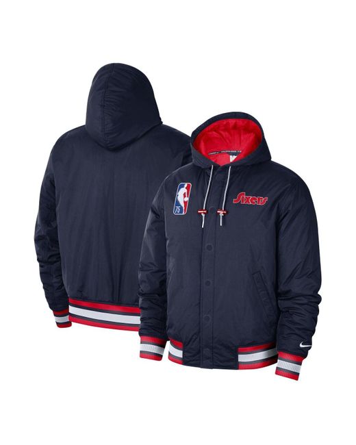 Nike Synthetic Navy, Red Philadelphia 76ers 2021/22 City Edition ...