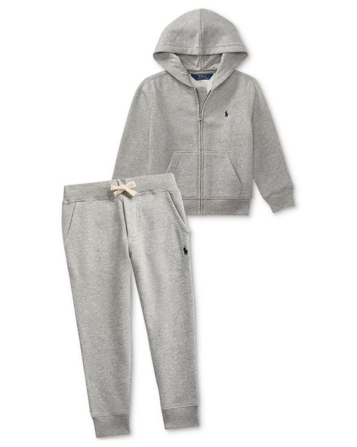 Polo Ralph Lauren Gray Toddler And Little Boys Cotton Fleece jogger for men