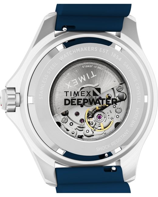 Timex Blue Mechanical Automatic Hnbr Rubber Watch for men