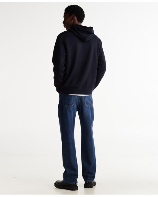 Tommy Hilfiger Blue Essential Fleece Hoodie for men