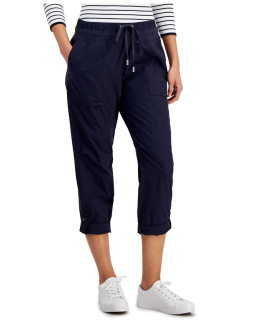 Nautica Blue Jeans Cotton Roll-tab Utility Pants
