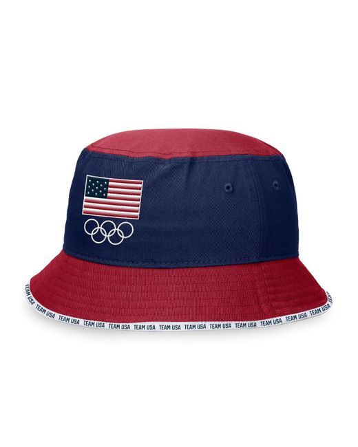 Fanatics Blue Branded Navy Team Usa Bucket Hat for men