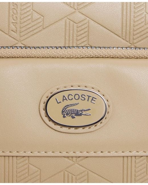 Lacoste Natural Monogram Reporter Bag for men