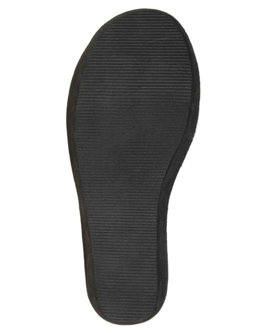 Kenneth Cole Black Fine Glass Wedge Sandals