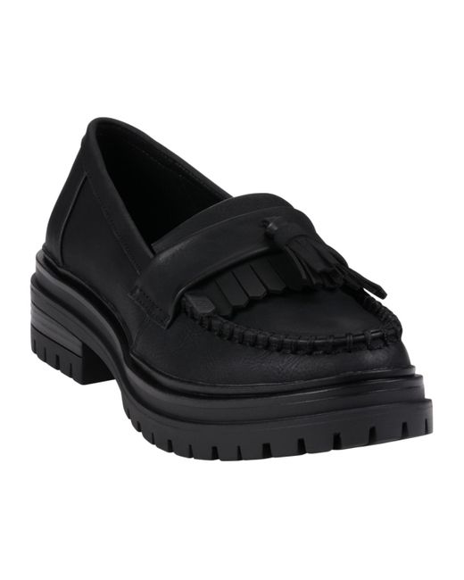 Gc Shoes Black Tillie Tassel Slip-on Loafers