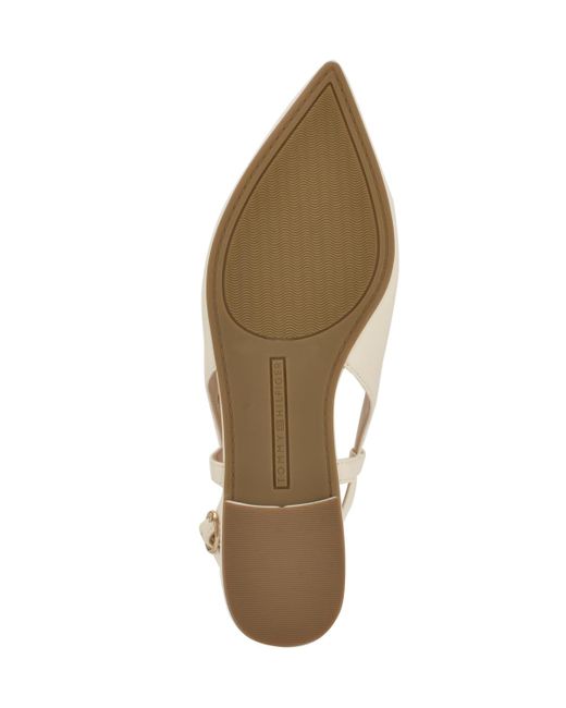 Tommy Hilfiger White Vamina Slingback Flats