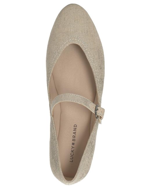 Lucky Brand White Cyrena Mary Jane Flats