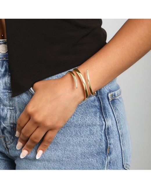 BCBGeneration Metallic Spiral Wrap Cuff Bracelet