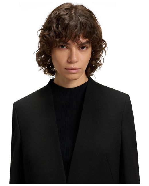 Boss Black Boss By Collarless Regular-fit Jacket