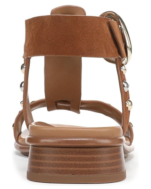 Naturalizer Brown Brandy-stud Strappy Sandals