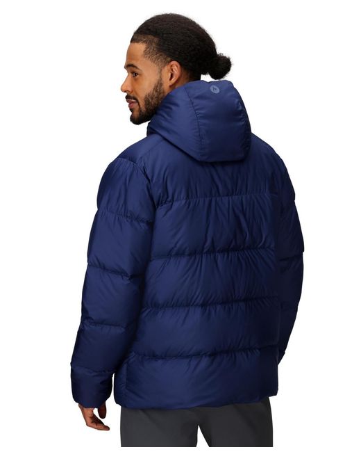 Marmot Blue Guides Down Hooded Jacket for men