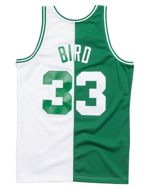 Men's Mitchell & Ness Larry Bird Kelly Green Boston Celtics