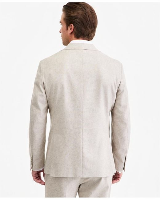 Michael Kors White Classic-fit Texture Suit Separate Jacket for men