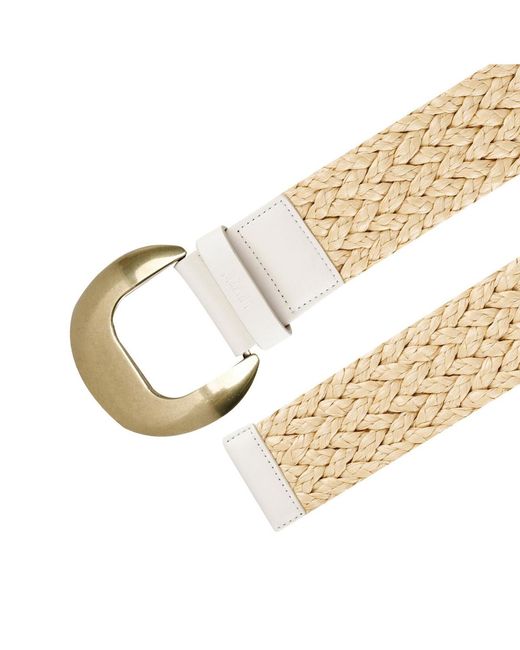 Levi's Metallic Fully Adjustable Raffia Belt