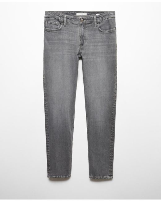 Mango Gray Jan Slim-fit Jeans for men