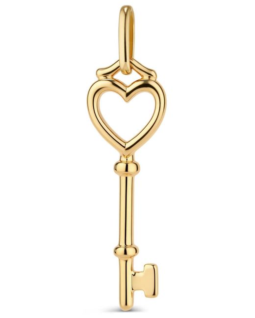 DEVATA Metallic Key Heart Pendant