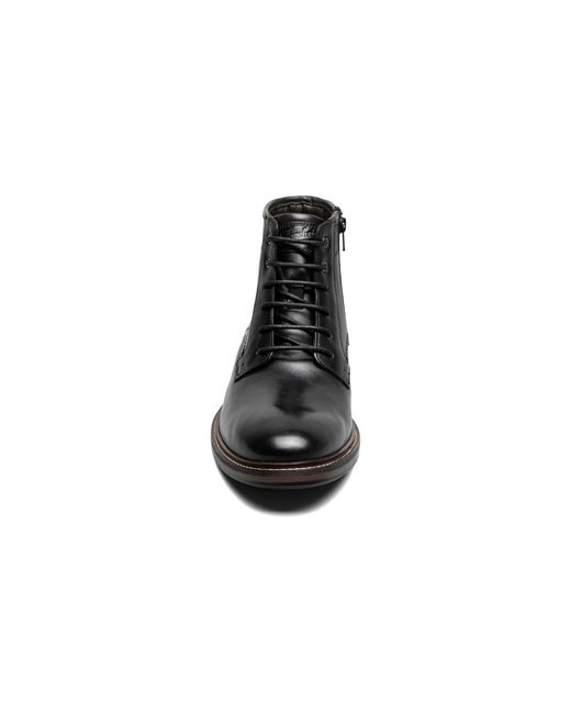 Florsheim Black Forge Plain Toe Lace Up Boot for men