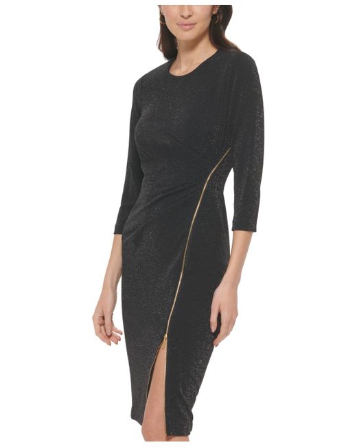Calvin klein cheap metallic dress