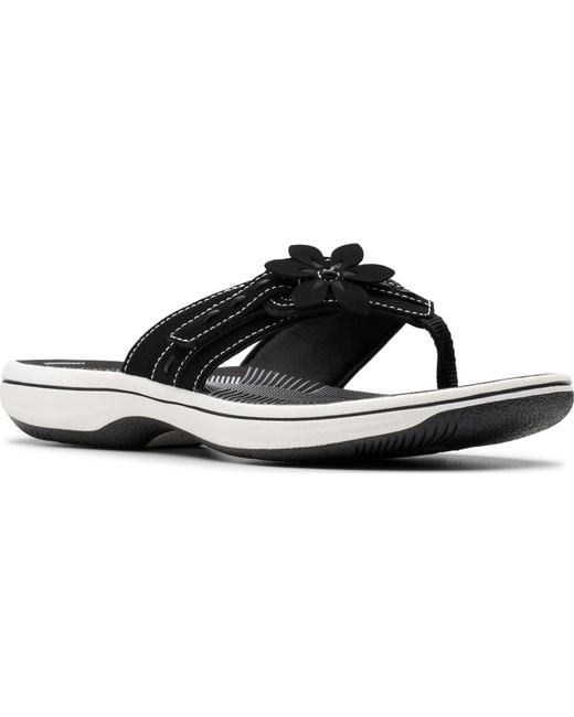 Clarks Black Cloudsteppers Breeze Opal Sandals