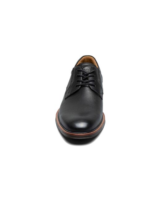 Florsheim Black Traveler Plain Toe Oxford for men