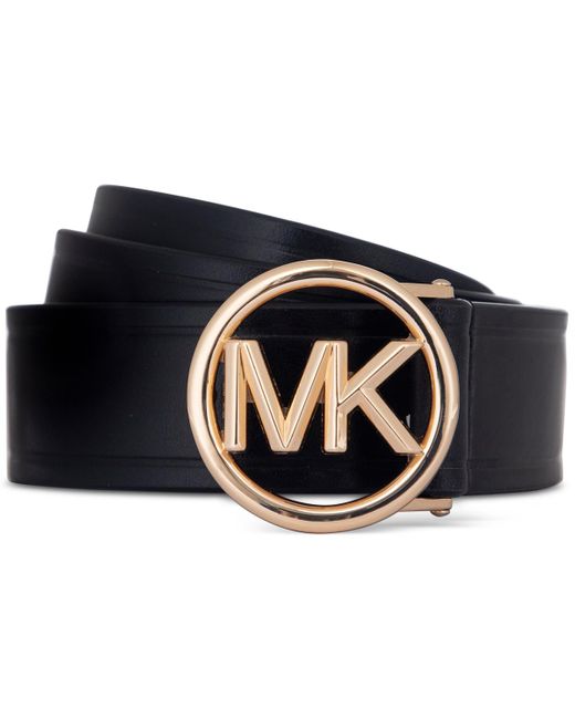 Michael Kors Black Michael Logo-buckle Leather Belt