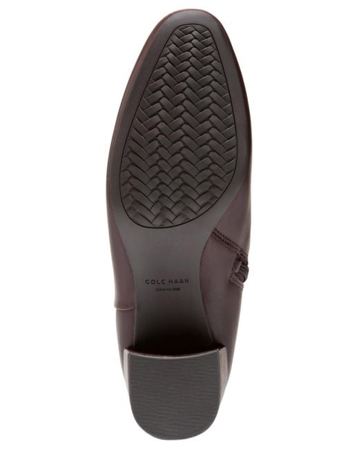 Cole Haan Brown Go-to-serenna Block Heel Tall Shaft Dress Boots