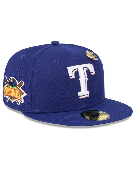 KTZ Blue Texas Rangers 2025 Big League Chew 59fifty Fitted Hat for men