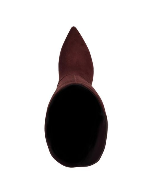 Nine West Red Razla Tall Wide Calf Stiletto Dress Boots