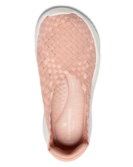 Clarks Pink Cloudsteppers Solevana Weave Slipon