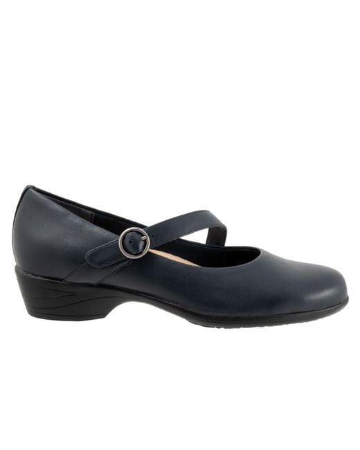Trotters Blue Rochelle Flat