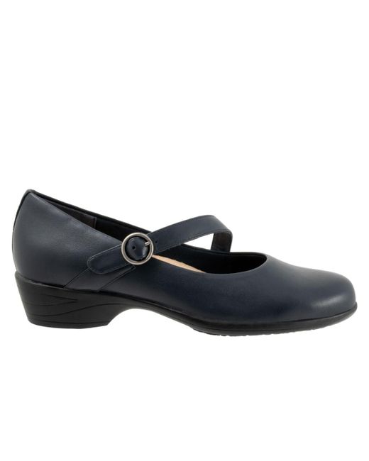 Trotters Blue Rochelle Flat