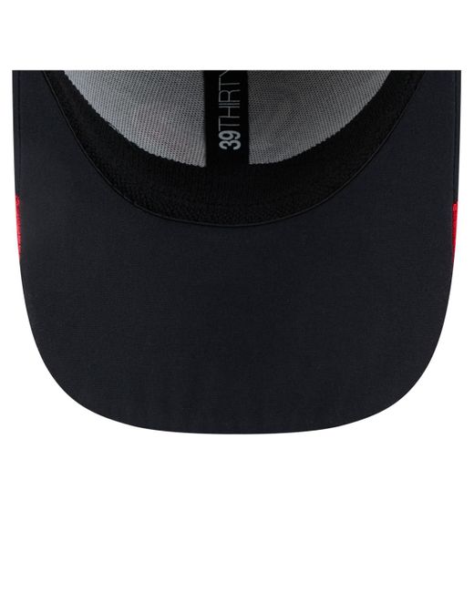KTZ Blue Houston Texans Game Day Linear 39thirty Flex Hat for men