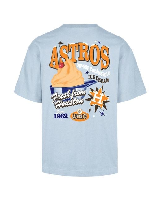 '47 Blue Houston Astros Ice Cream Parlor Foundation T-shirt for men