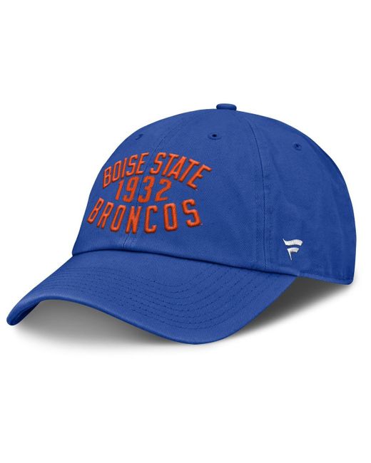 Fanatics Blue Boise State Broncos Archer Adjustable Hat for men