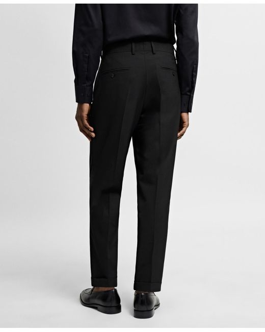 Mango Black Suit Pants for men