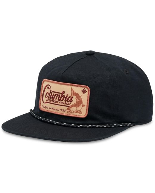 Columbia Black Ratchet Strap Snap Back Hat for men