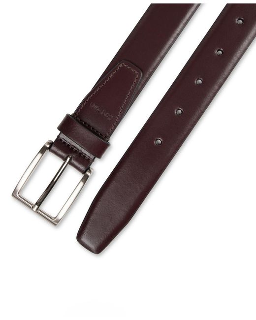 Calvin Klein Purple Renegade Leather Dress Belt for men