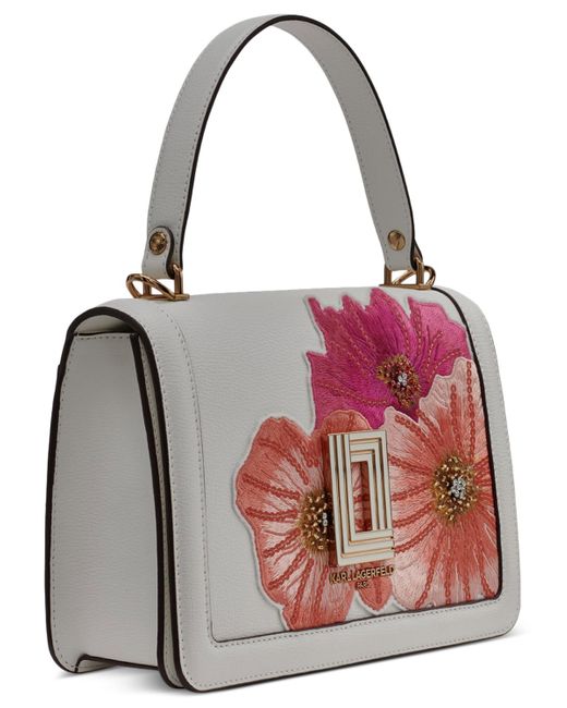 Karl Lagerfeld Red Simone Flap Crossbody