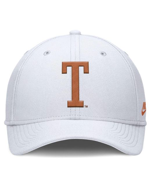 Nike White Texas Longhorns Rise Academic Dri-fit Flex Hat for men
