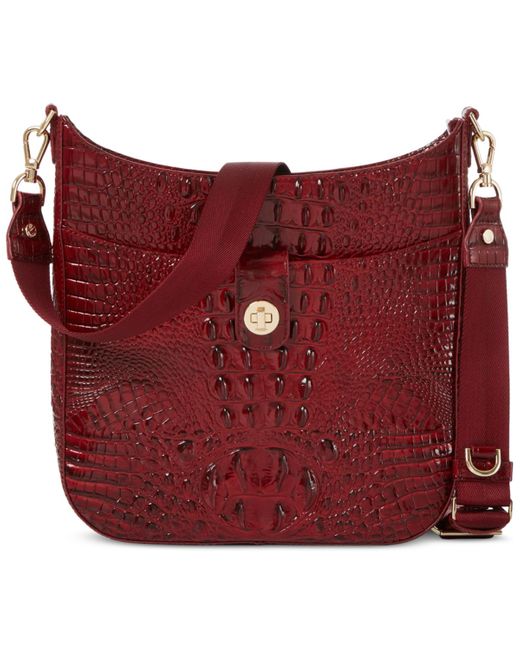 Brahmin Leia Pomegranate Melbourne Crossbody in Red Lyst