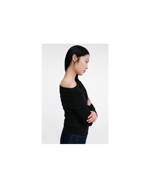 MARCELLA Black Bennett Top