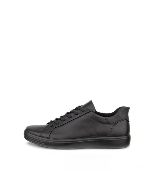 Ecco Black Soft 7 Easy Sneakers for men