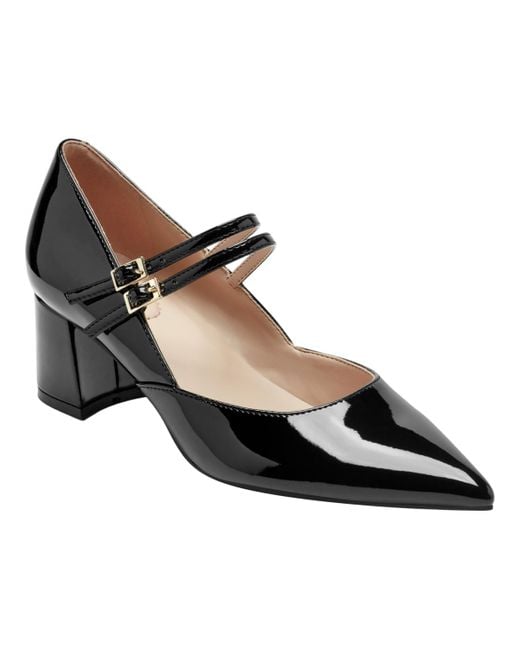 Bandolino Smith Mary Jane Block Heel Pumps in Black | Lyst