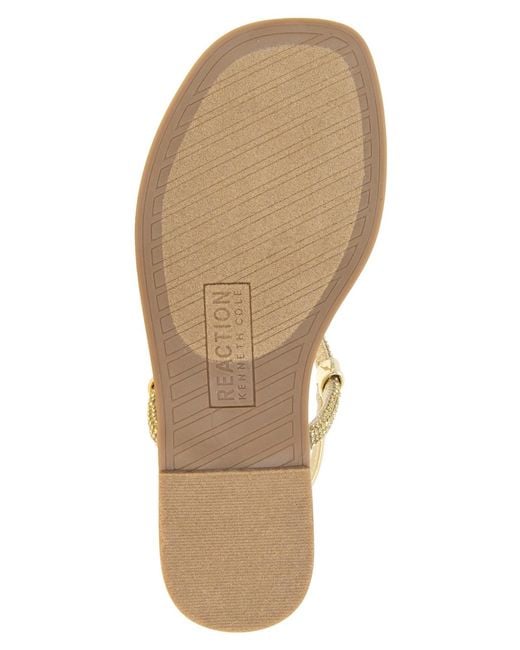 Kenneth Cole Metallic Whitney Flat Sandals
