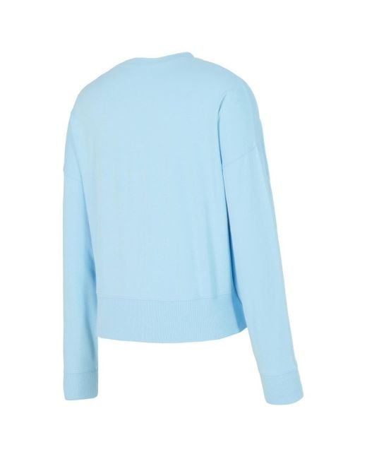 Concepts Sport Blue Florida Gators Elevation Tri-blend Long Sleeve Top And Short