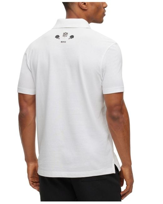 BOSS by HUGO BOSS Las Vegas Raiders Polo Shirt in White for Men