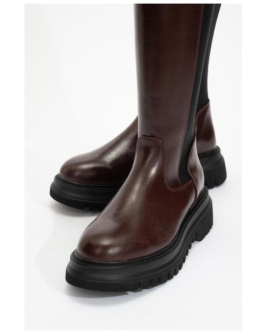 Prologue Shoes Black Shadow Knee High Boot ()