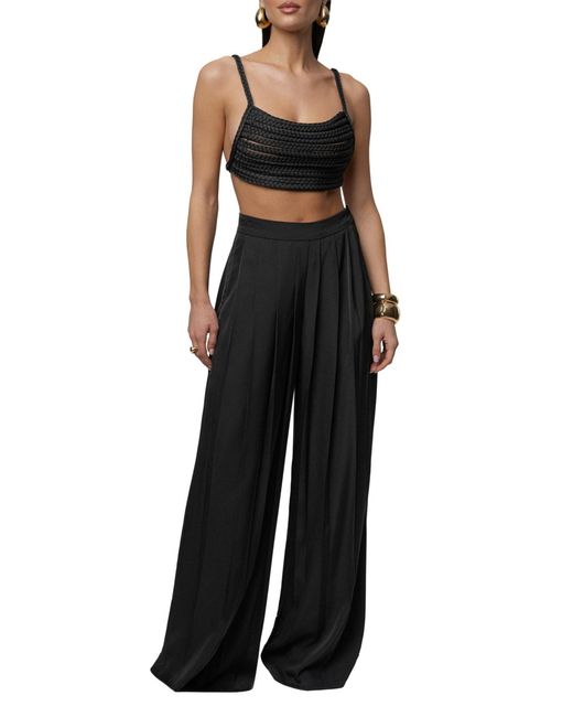 JLUXLABEL Black Sofie Braided Top