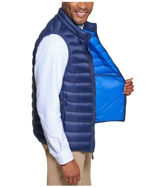 Club Room Down Packable Vest, Created For Macy's in Navy (Blue) for Men